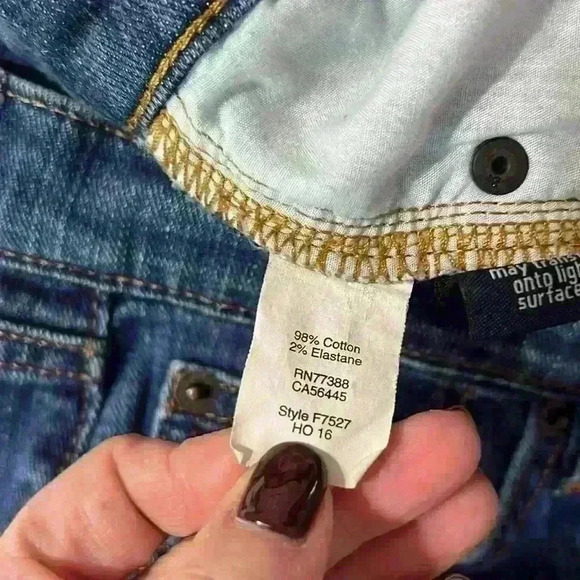 J. Crew Women’s Stretch Dark Wash Distressed Jeans Size 27 - Picture 4 of 10